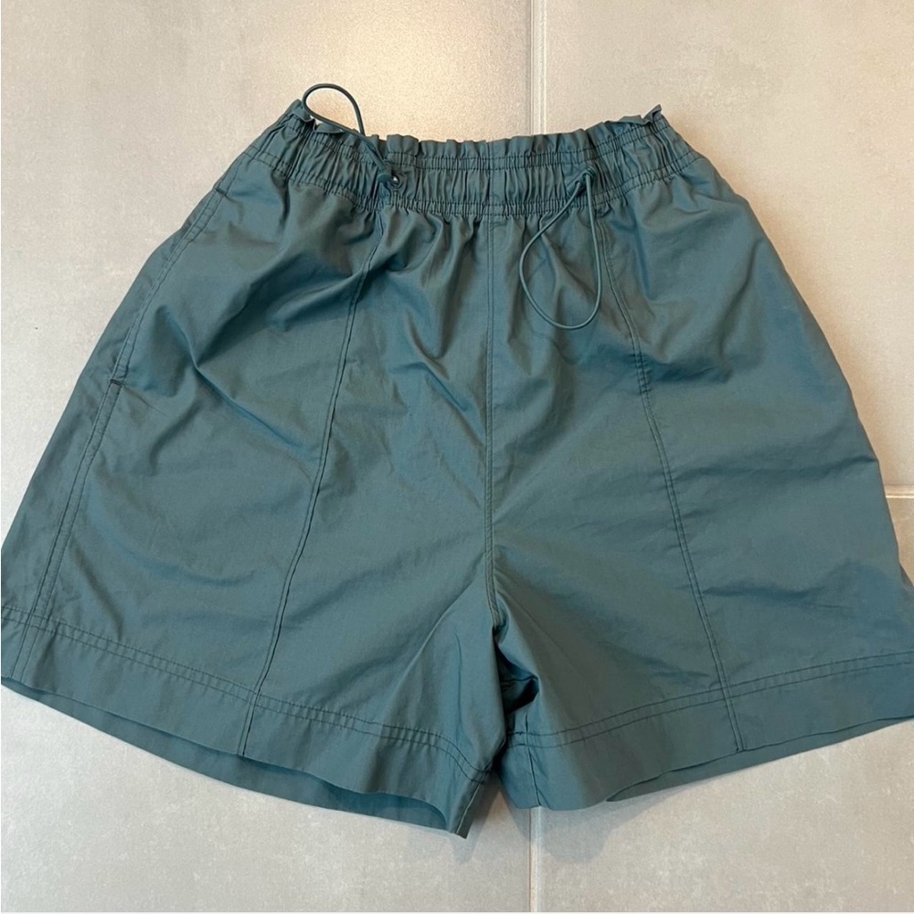 Uniqlo Dark Teal Drawstring Women's Shorts